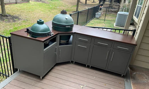 Big green egg outlet set up