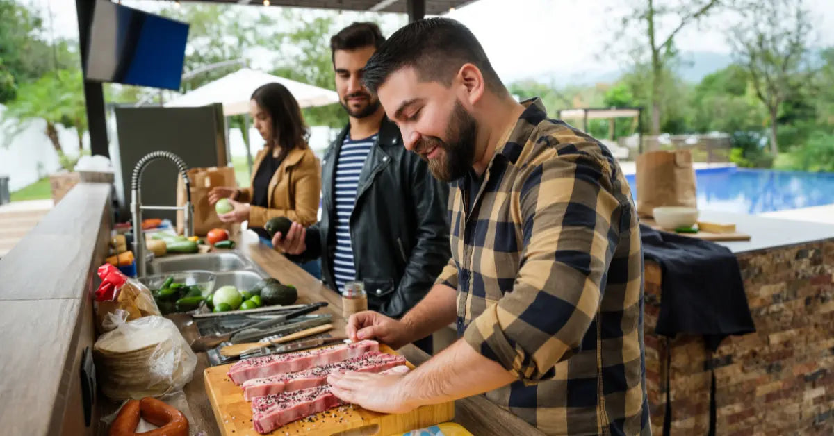 Bbq prep outlet station