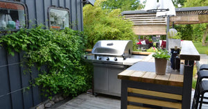 small outdoor kitchen