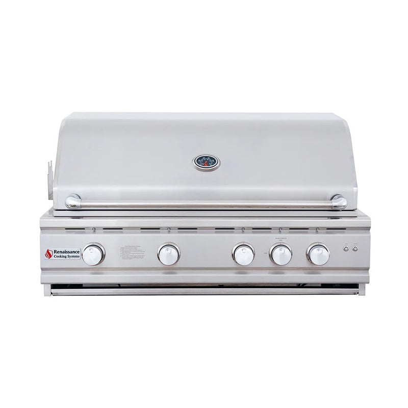 Renaissance: 38" Cutlass Pro Grill W/ Rear Burner, Briquette Trays & Blue LEDs