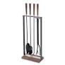 Pilgrim: Hampton Walnut Handle Tool Set - Black / Soft Nickel Details - 35"