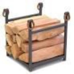 Pilgrim: Western Star Wood Holder - Dist. Bronze\Brown Suede Leather  - 15"W x 16.25"H x 14.25"D