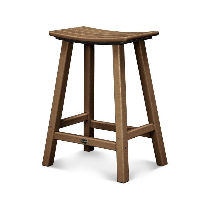 Polywood: Traditional 24" Saddle Counter Stool