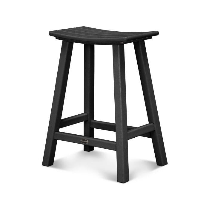 Polywood: Traditional 24" Saddle Counter Stool