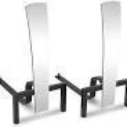 Pilgrim: Fonda  - Polished Nickel \ Black - 8"W x 16"H x 14.3"D