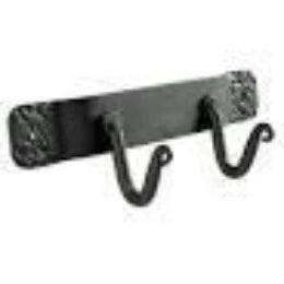 Pilgrim: 2 Hook Bracket - Black - 9.5"
