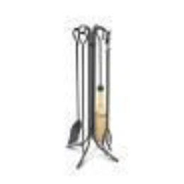 Pilgrim: Large Forged Hearth TS with Corn Broom - Black - 33"