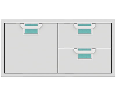 Hestan Aspire: 42" Double Drawer and Storage Door Combo