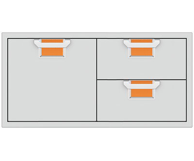 Hestan Aspire: 42" Double Drawer and Storage Door Combo