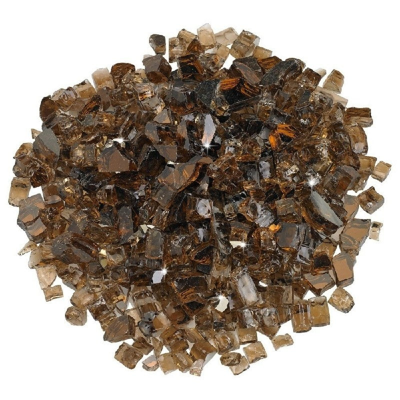 American Fire Glass:  1/2"  Reflective Glass- 10 LB Jar