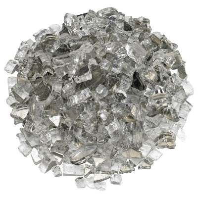 American Fire Glass:  1/2"  Reflective Glass- 10 LB Jar