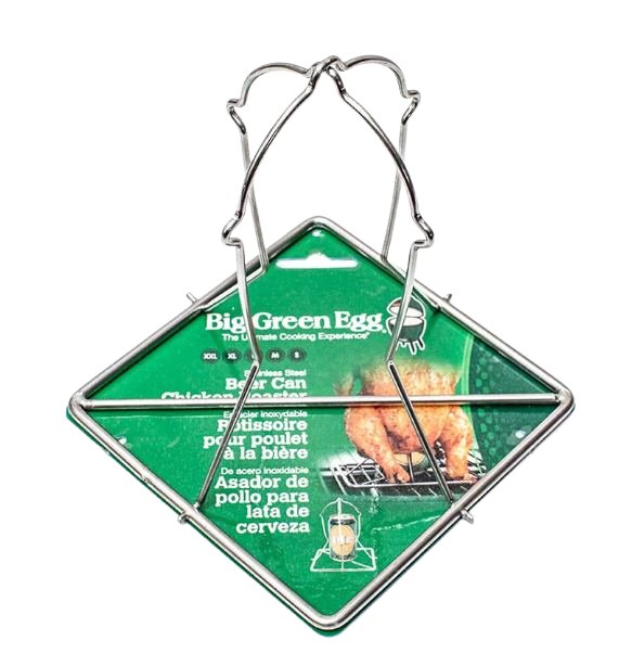 ** Discontinued** Big Green Egg:  Beer Can Chicken Roaster