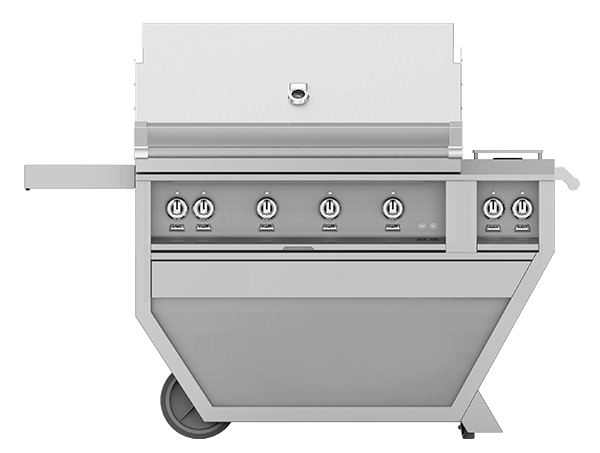 Hestan:  42" Deluxe Cart Grill with Side Burner