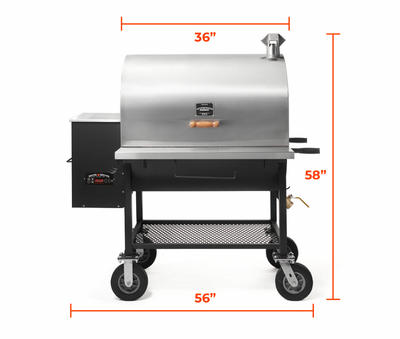 Pitts & Spitts: Maverick 2000 Pellet Grill w/ 8" Wheel Upgrade