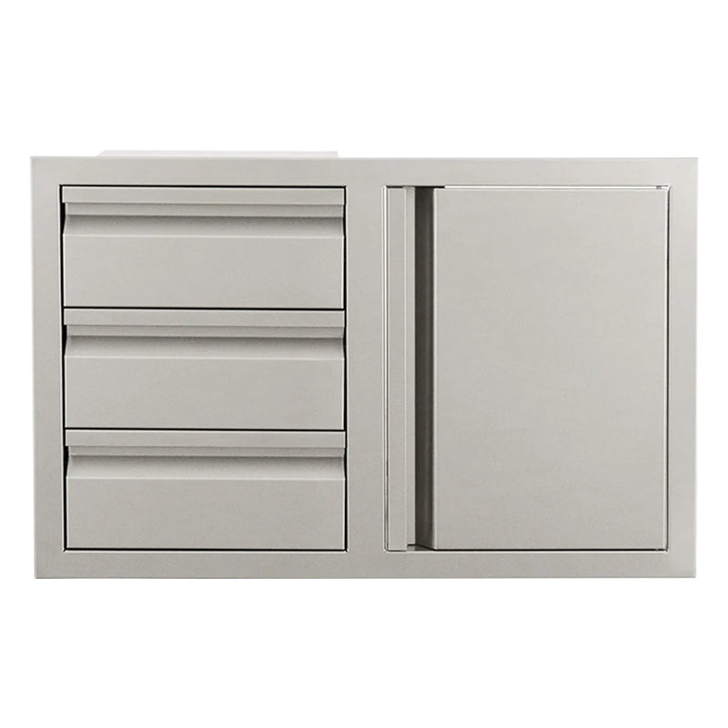 Renaissance: 33" Valiant Triple Drawer & Door Combo