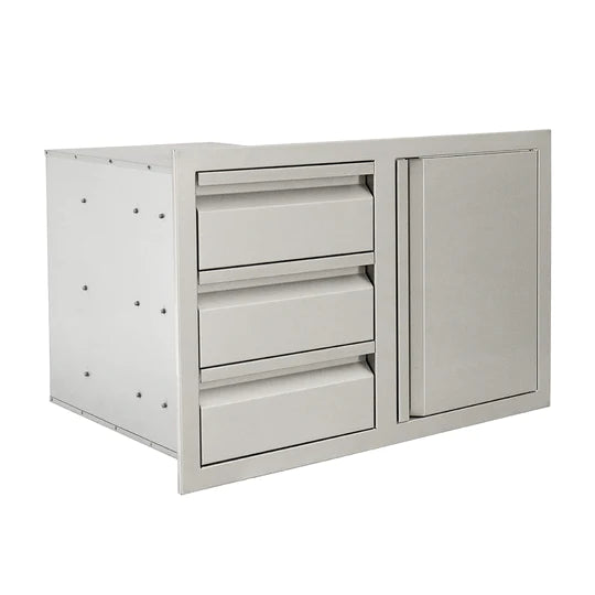 Renaissance: 33" Valiant Triple Drawer & Door Combo