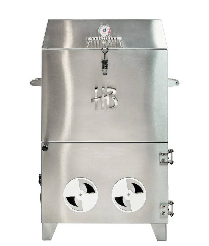 Hasty Bake: Roughneck Barrel Smoker Stainless Steel