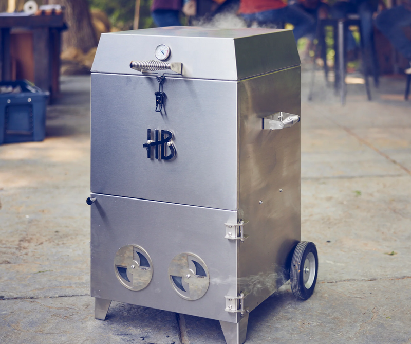 Hasty Bake: Roughneck Barrel Smoker Stainless Steel