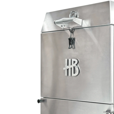 Hasty Bake: Roughneck Barrel Smoker Stainless Steel