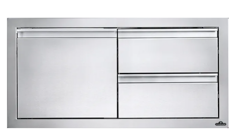 Napoleon: 36" x 16" Single Door & Double Drawer Combo