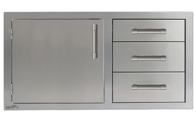 Alfresco: 42" Three Drawers w/ Door Combo