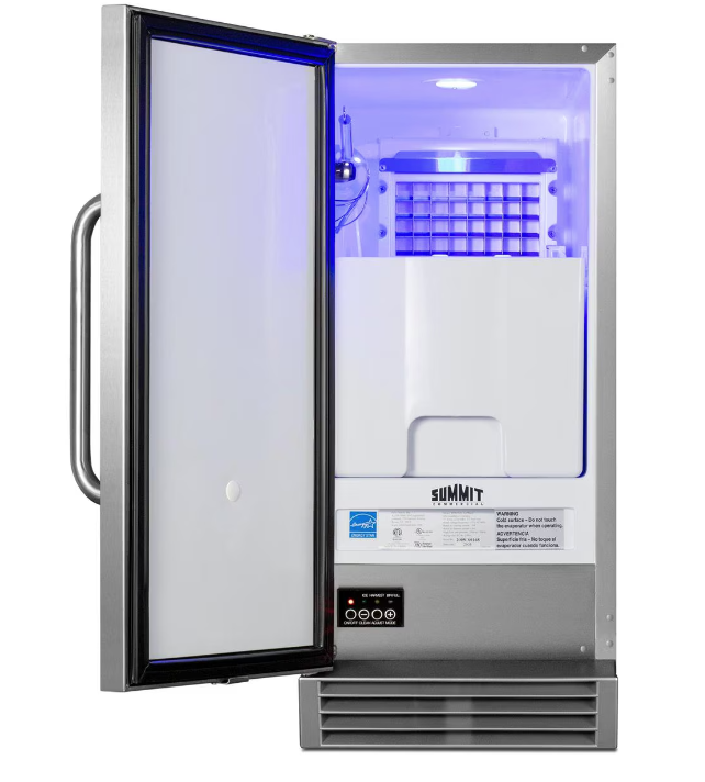 Summit Appliance: 15" Built-In ADA Compliant Outdoor Rated Clear Icemaker