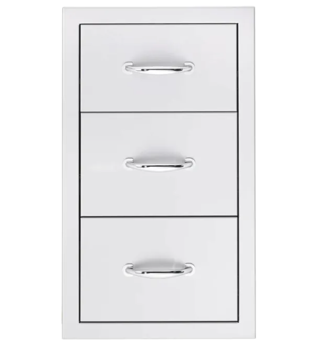 TrueFlame: 17" Triple Drawer