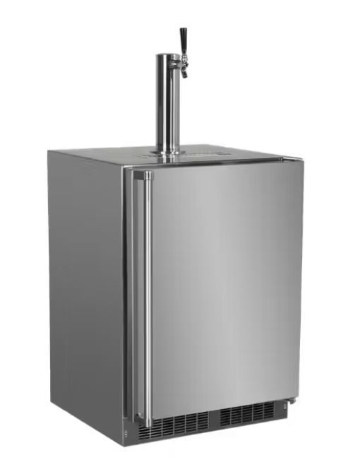 Marvel Refrigeration: 24" Outdoor Kegerator w/ Stainless Steel Reversible Door