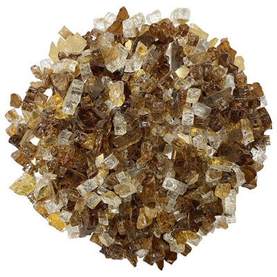 American Fire Glass:  1/2"  Reflective Glass- 10 LB Jar