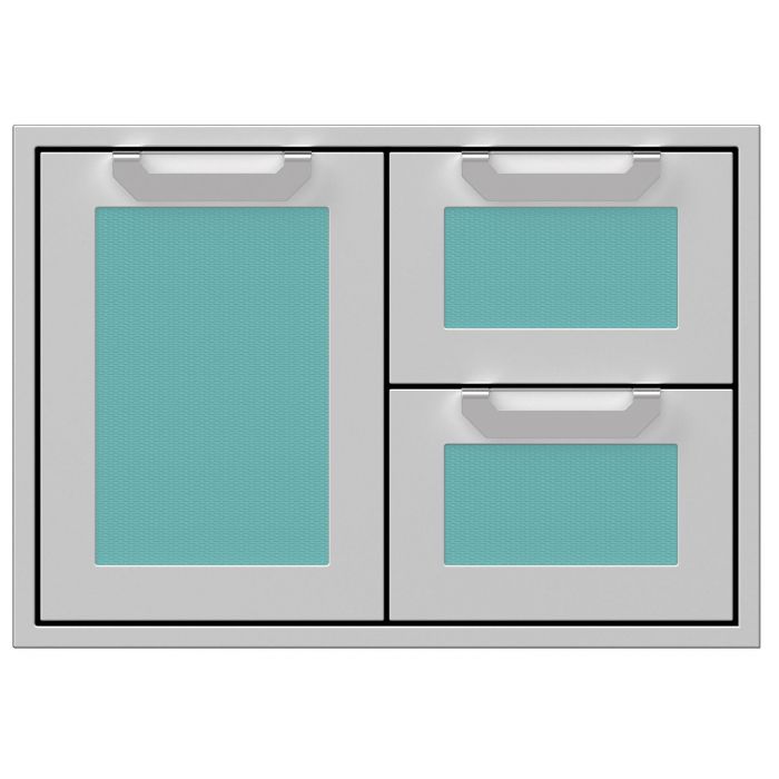 Hestan:  30" Double Drawer and Storage Door Combo
