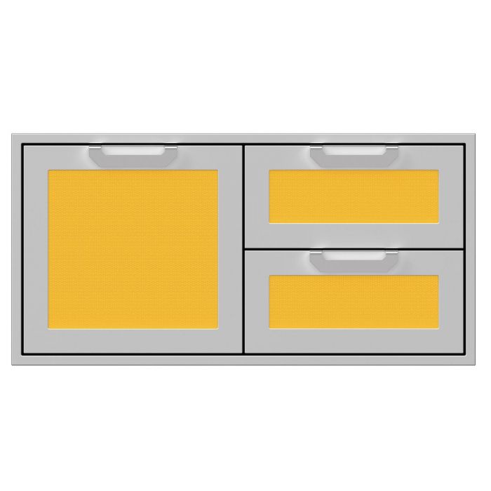 Hestan: 42" Double Drawer and Storage Door Combo