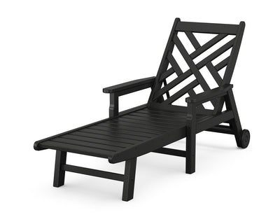 Polywood: Chippendale Chaise with Arms and Wheels