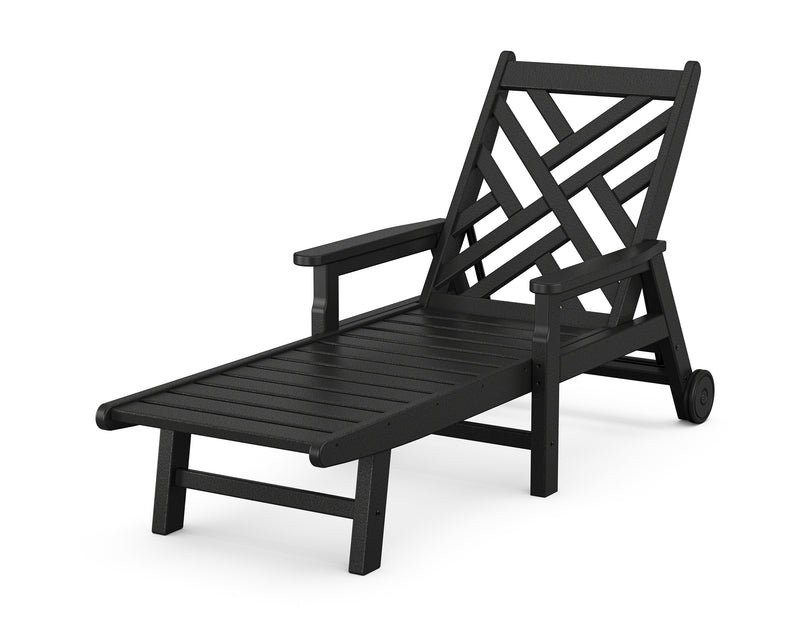 Polywood: Chippendale Chaise with Arms and Wheels