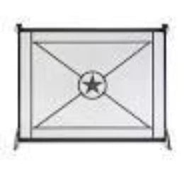 Pilgrim: Western Star - Black\Black Suede Leather  - 40"W x 32.5"H