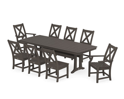Polywood: Braxton 9-Piece Dining Set with Trestle Legs