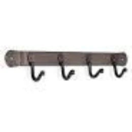 Pilgrim: 4 Hook Bracket - Black - 17"
