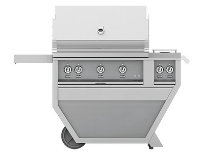 Hestan:  42" Deluxe Cart Grill with Side Burner