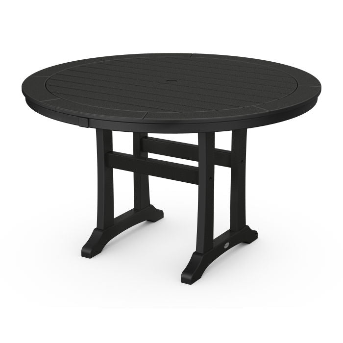 Polywood: Nautical Trestle 48" Round Dining Table