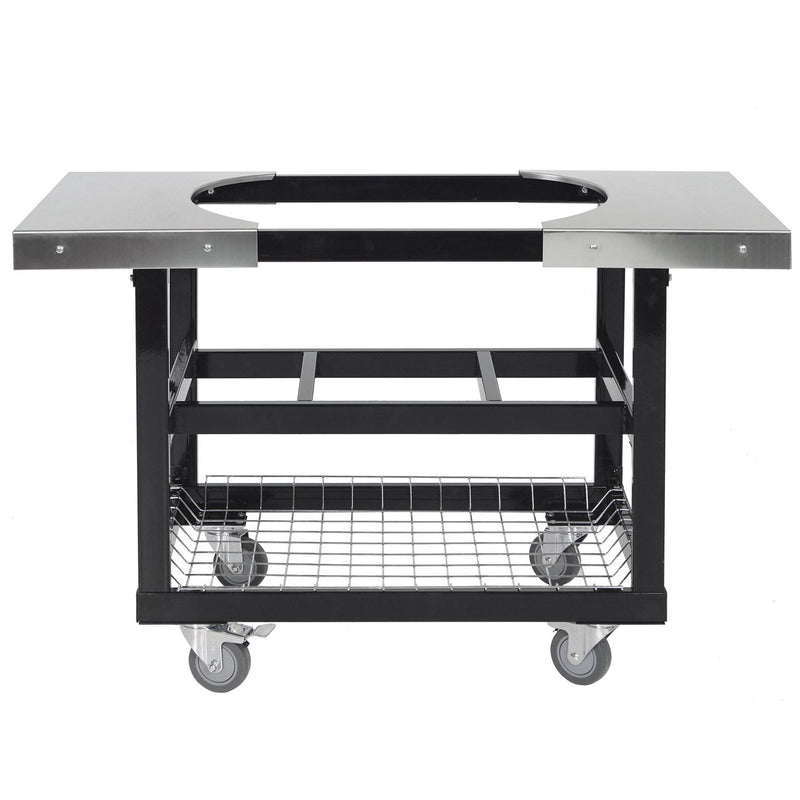 Primo Grills:  Cart Base with Basket and SS Side Shelves for XL 400, LG 300