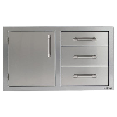 Alfresco: 32" Three Drawers w/ Door Combo