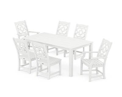 Polywood: Chinoiserie 7-Piece Parsons Dining Set