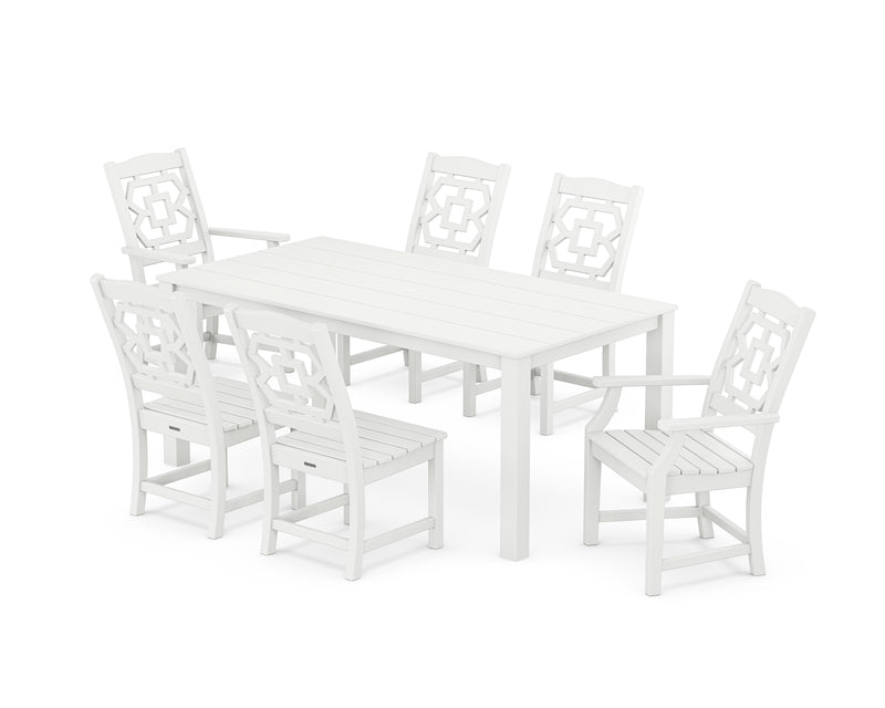 Polywood: Chinoiserie 7-Piece Parsons Dining Set