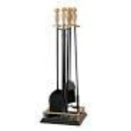 Pilgrim: Brass & Black Traditional Square Base TS - Matte Black - 30"