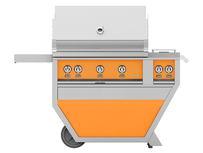 Hestan:  42" Deluxe Cart Grill with Side Burner