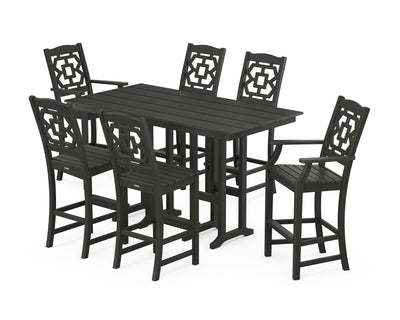 Polywood: Chinoiserie 7-Piece Farmhouse Bar Set