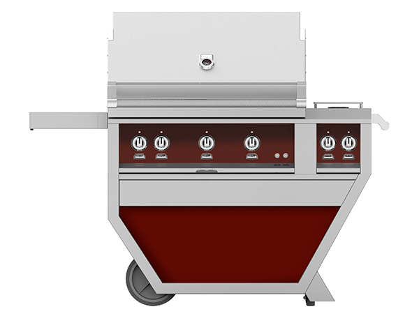 Hestan:  42" Deluxe Cart Grill with Side Burner