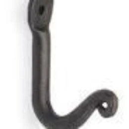 Pilgrim: 1 Hook Bracket - Black - 5/8"