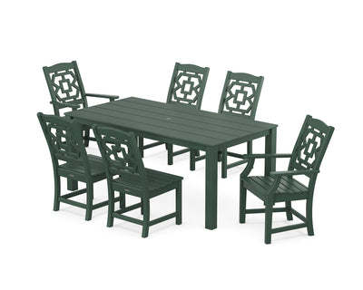 Polywood: Chinoiserie 7-Piece Parsons Dining Set