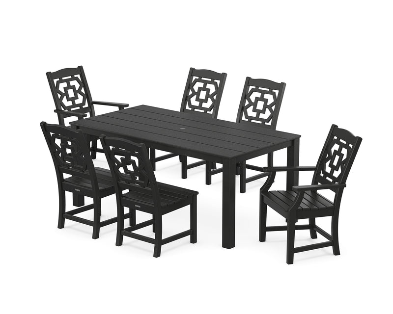 Polywood: Chinoiserie 7-Piece Parsons Dining Set