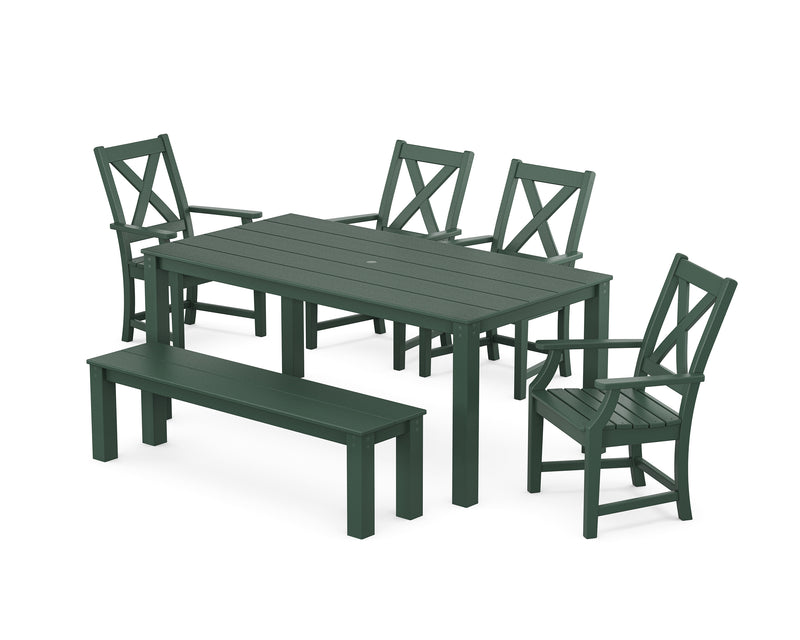 Polywood: Braxton 6-Piece Parsons Dining Set with Bench